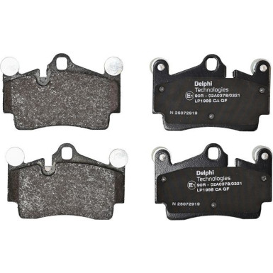 Delphi | Bremsbelagsatz, Scheibenbremse | LP1998