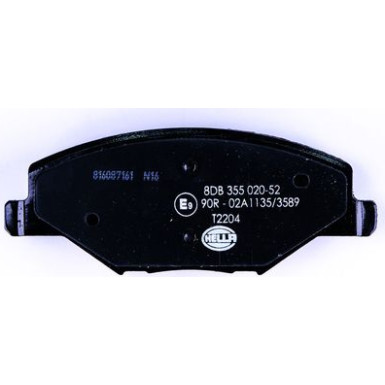 Hella | Bremsbelagsatz, Scheibenbremse | 8DB 355 020-521