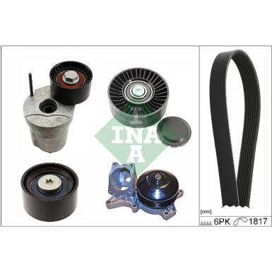 529 0368 30 Wasserpumpe + Keilrippenriemensatz