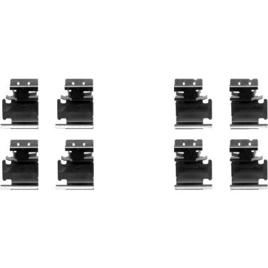 Hella | Zubehörsatz, Scheibenbremsbelag | 8DZ 355 203-061