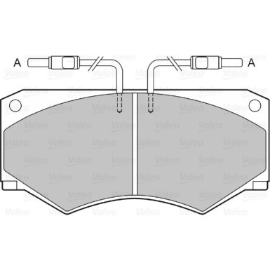 598613 Bremsbelagsatz, Scheibenbremse