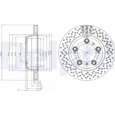 Delphi | Bremsscheibe | BG4151