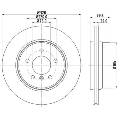 Hella Pagid | Bremsscheibe | 8DD 355 128-491