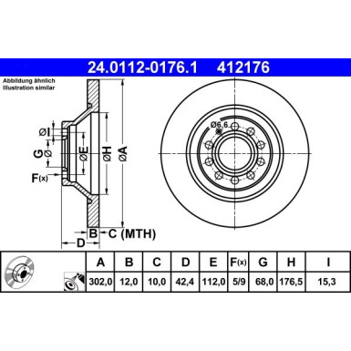 24.0112-0176.1 Bremsscheibe