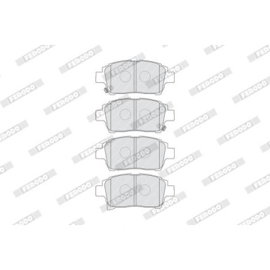 Ferodo | Bremsbelagsatz, Scheibenbremse | FDB1985