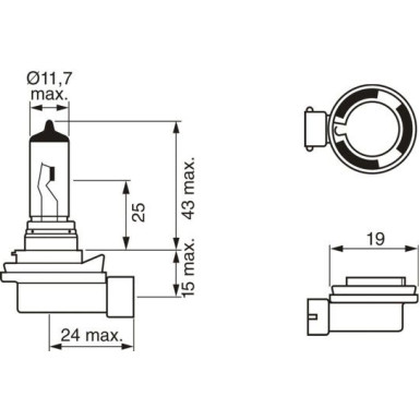 1 987 302 081 Glühlampe, Nebelscheinwerfer Pure Light WS
