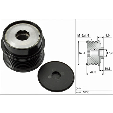 535 0189 10 Generatorfreilauf