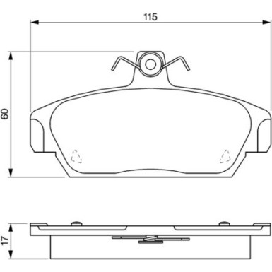 0 986 424 092 Bremsbelagsatz, Scheibenbremse 0 986 424 092 Bremsbelagsatz, Scheibenbremse