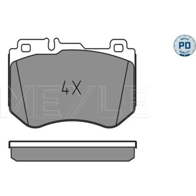 Meyle | Bremsbelagsatz, Scheibenbremse | 025 259 9719/PD