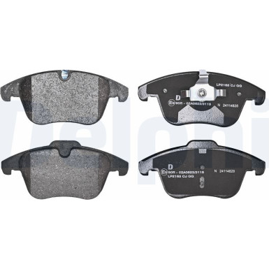 Delphi | Bremsbelagsatz, Scheibenbremse | LP2165 Delphi | Bremsbelagsatz, Scheibenbremse | LP2165