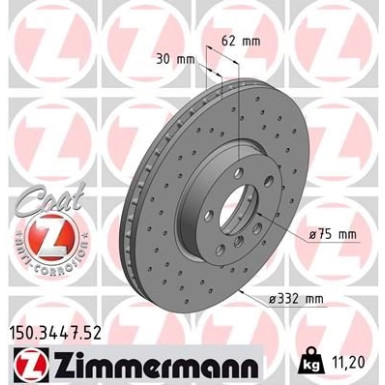 150.3447.52 Bremsscheibe SPORT Z