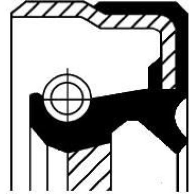 01025661B Wellendichtring, Differential