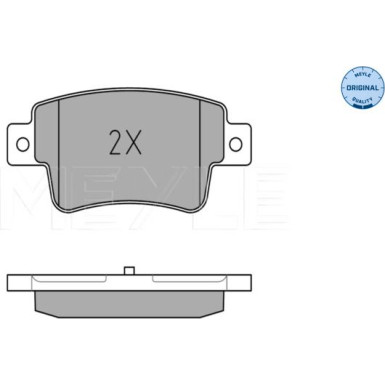 Meyle Bremsbelagsatz, Scheibenbremse MEYLE-ORIGINAL: True to OE 025 243 4917/W