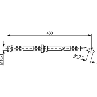 1 987 481 065 Bremsschlauch 1 987 481 065 Bremsschlauch