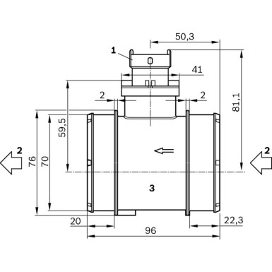 BOSCH | Luftmassenmesser | 0 281 006 054