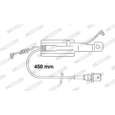 Ferodo | Warnkontakt, Bremsbelagverschleiß | FAI166 Ferodo | Warnkontakt, Bremsbelagverschleiß | FAI166