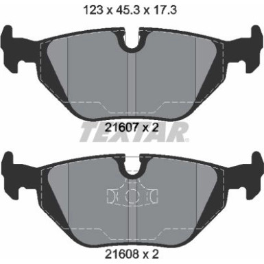 2160702 Bremsbelagsatz, Scheibenbremse Q+