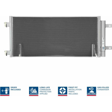 940734 Kondensator, Klimaanlage ** FIRST FIT **