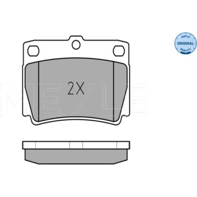 Meyle Bremsbelagsatz, Scheibenbremse MEYLE-ORIGINAL: True to OE 025 235 9315/W