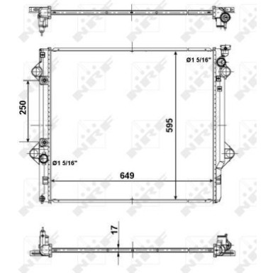 56104 Kühler, Motorkühlung EASY FIT