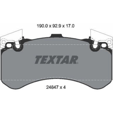 2484701 Bremsbelagsatz, Scheibenbremse