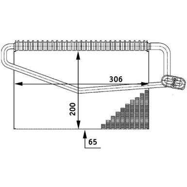 Mahle | Verdampfer, Klimaanlage | AE 55 000P