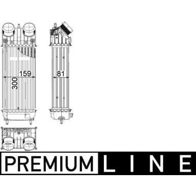 Mahle | Ladeluftkühler | CI 418 000P