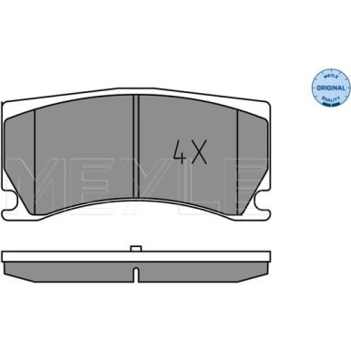025 248 5115 Bremsbelagsatz, Scheibenbremse MEYLE-ORIGINAL: True to OE.