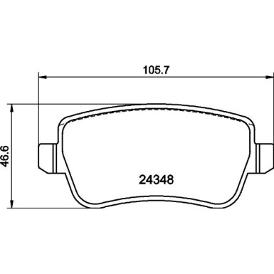 8DB 355 012-421 Bremsbelagsatz, Scheibenbremse