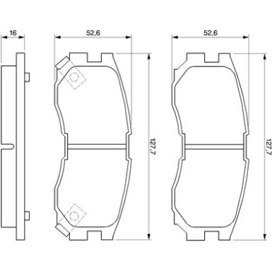 0 986 460 979 Bremsbelagsatz, Scheibenbremse