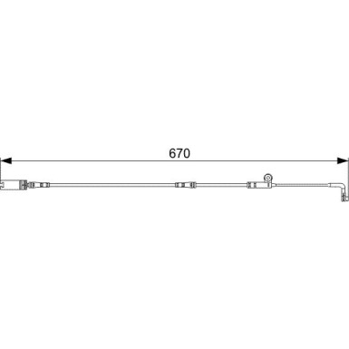1 987 473 002 Warnkontakt, Bremsbelagverschleiß