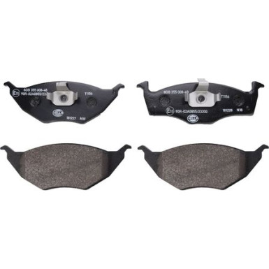 Hella | Bremsbelagsatz, Scheibenbremse | 8DB 355 008-481