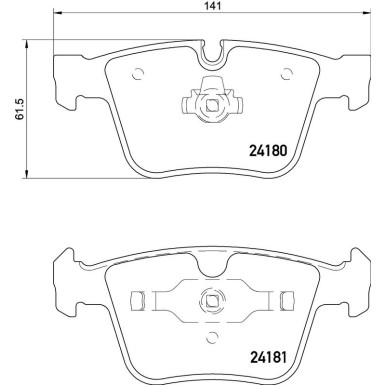 Brembo Bremsbelagsatz, Scheibenbremse PRIME LINE P 50 116