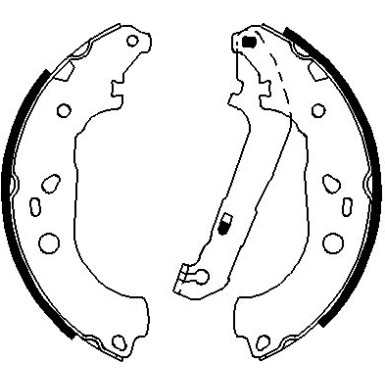 0 986 487 696 Bremsbackensatz