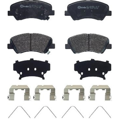 P 30 122 Bremsbelagsatz, Scheibenbremse PRIME LINE