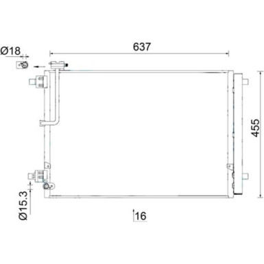 AC 949 000S Kondensator, Klimaanlage BEHR