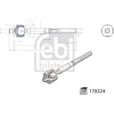 178324 Axialgelenk, Spurstange