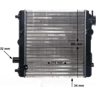 Mahle | Kühler, Motorkühlung | CR 145 000S