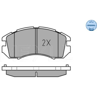 Meyle Bremsbelagsatz, Scheibenbremse MEYLE-ORIGINAL: True to OE 025 217 2517/W