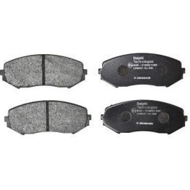 Delphi Bremsbelagsatz, Scheibenbremse LP2001 Delphi Bremsbelagsatz, Scheibenbremse LP2001