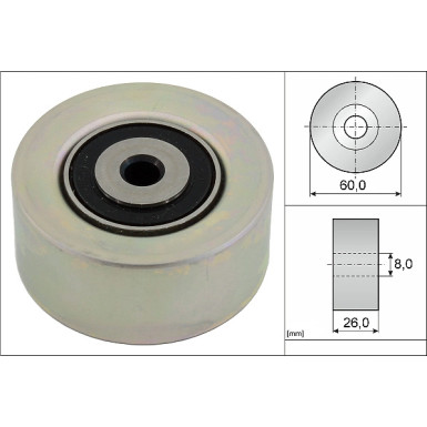 531 0550 10 Umlenk-/Führungsrolle, Keilrippenriemen 531 0550 10 Umlenk-/Führungsrolle, Keilrippenriemen