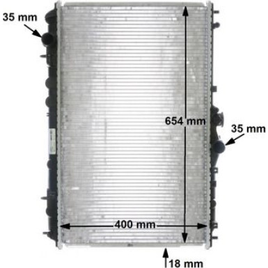 CR 549 000S Kühler, Motorkühlung BEHR
