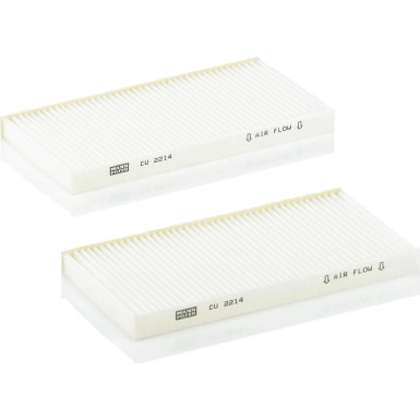 MANN-FILTER CU 2214-2 Innenraumfilter, Partikelfilter MANN-FILTER CU 2214-2 Innenraumfilter, Partikelfilter
