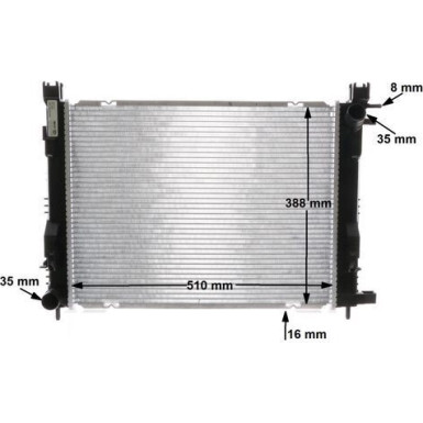 Mahle | Kühler, Motorkühlung | CR 2166 000S