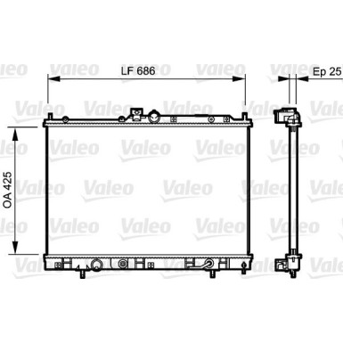 Valeo | Kühler, Motorkühlung | 735202