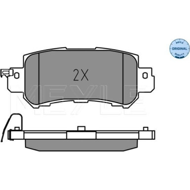 Meyle Bremsbelagsatz, Scheibenbremse MEYLE-ORIGINAL: True to OE 025 255 4014
