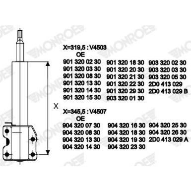 V4503 Stoßdämpfer VAN-MAGNUM
