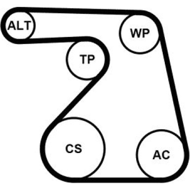 ContiTech | Keilrippenriemensatz | 6PK1217K2
