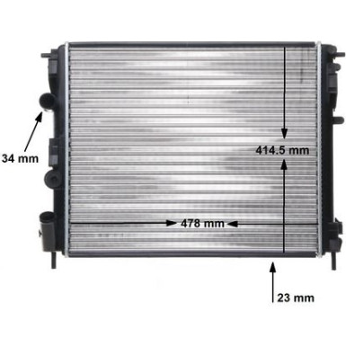 CR 35 000S Kühler, Motorkühlung BEHR