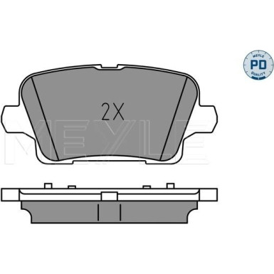 025 221 2317/PD Bremsbelagsatz, Scheibenbremse MEYLE-PD: Advanced performance and design.